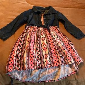 Girls 4T tribal print dress